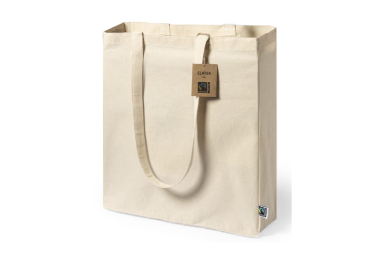 <p>The shopper is made of Fairtrade cotton and can carry up to 7 kg of books by Arti Grafiche Macaluso</p>
