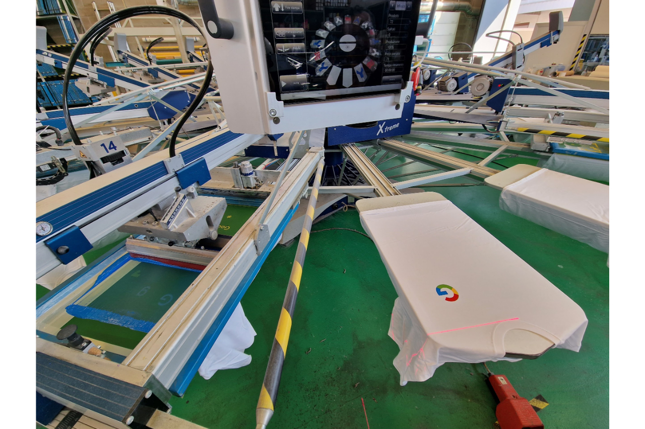 <p>Mhm Screenprinting S-type Xtreme, “flagship” screen printing machine from Lv Decors</p>