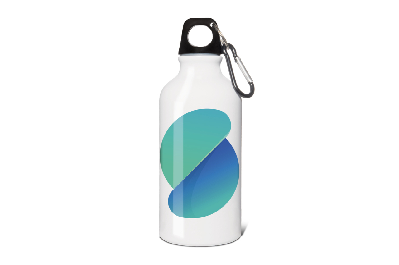 <p>Another Silicon offering with a high degree of sustainability: 400 ml aluminium water bottle, suitable for sublimation printing</p>
