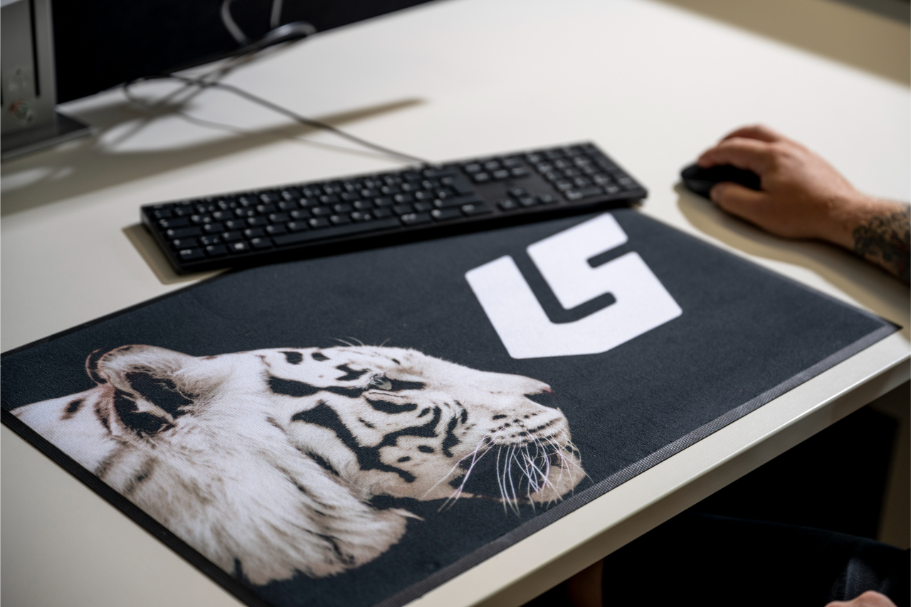 <p>The Kleen-Tex desk mat, a new item from the Austrian company’s extensive mat range that will be present for the first time at PTE in January (photo: ©Alex Gretter)</p>