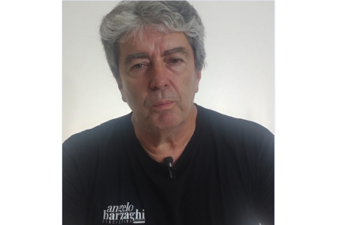 <p>Angelo Barzaghi, born in 1958, founder of Accademia Serigrafica</p>