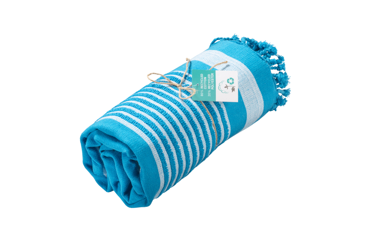 <p>Sipec offers highly colourful beach towels </p>
<p>created using waste cotton, helping to promote the circular economy</p>
<p> </p>
