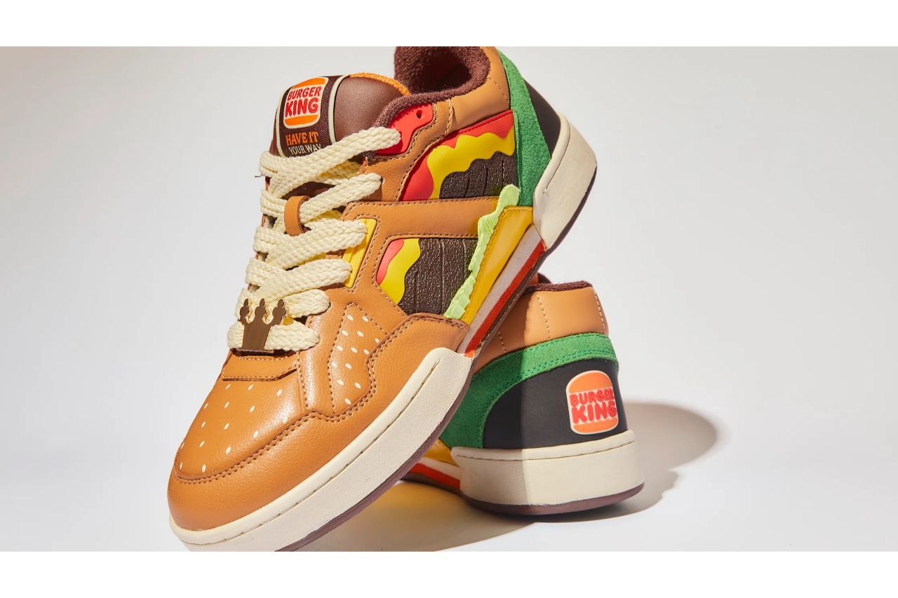 <p>Le sneaker Burger King, presentate durante la Settimana della Moda milanese dello scorso febbraio</p>
