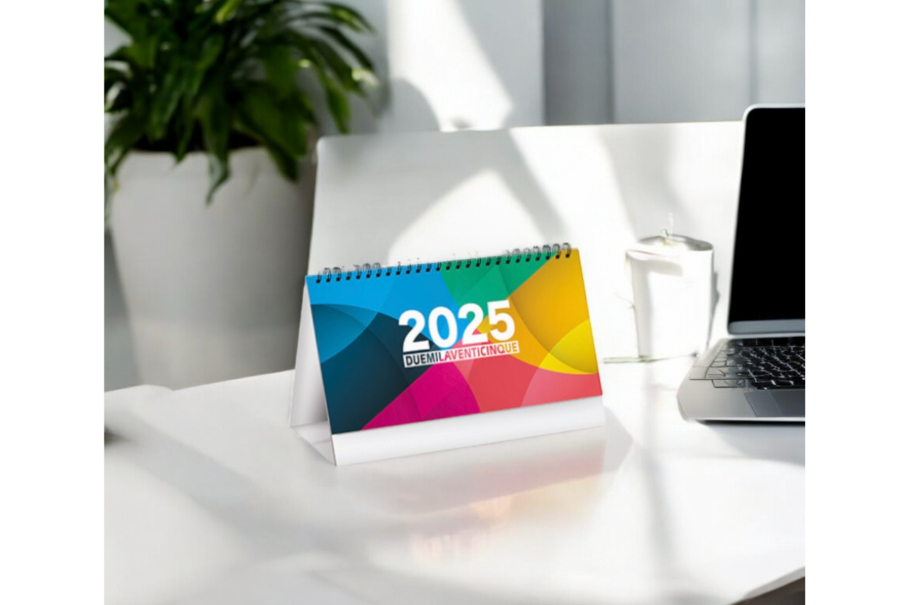 <p>Spiral desk calendar, from the Promit range </p>