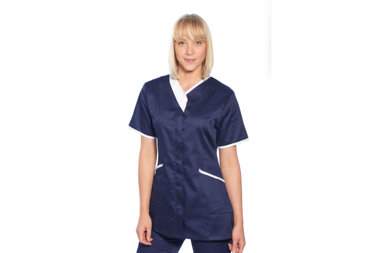 <p>Portwest branded Modern cotton and polyester scrubs with hidden metal zip fastenings. From the Innova range </p>