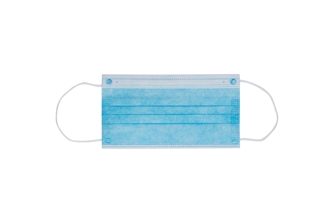 <p>An old acquaintance we all remember well: the disposable mask, an item in the Easy Gifts catalogue, the outer side of which can be personalised for the customer</p>