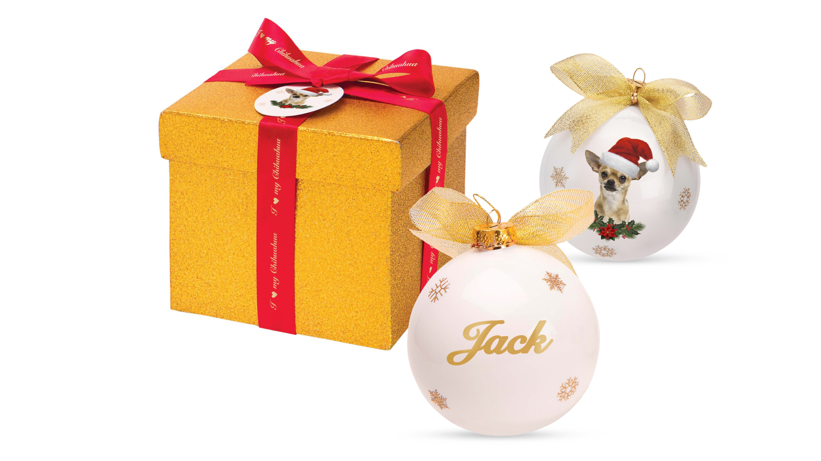 <p>One of Kasanova's best sellers this Christmas: personalised Christmas tree baubles</p>
