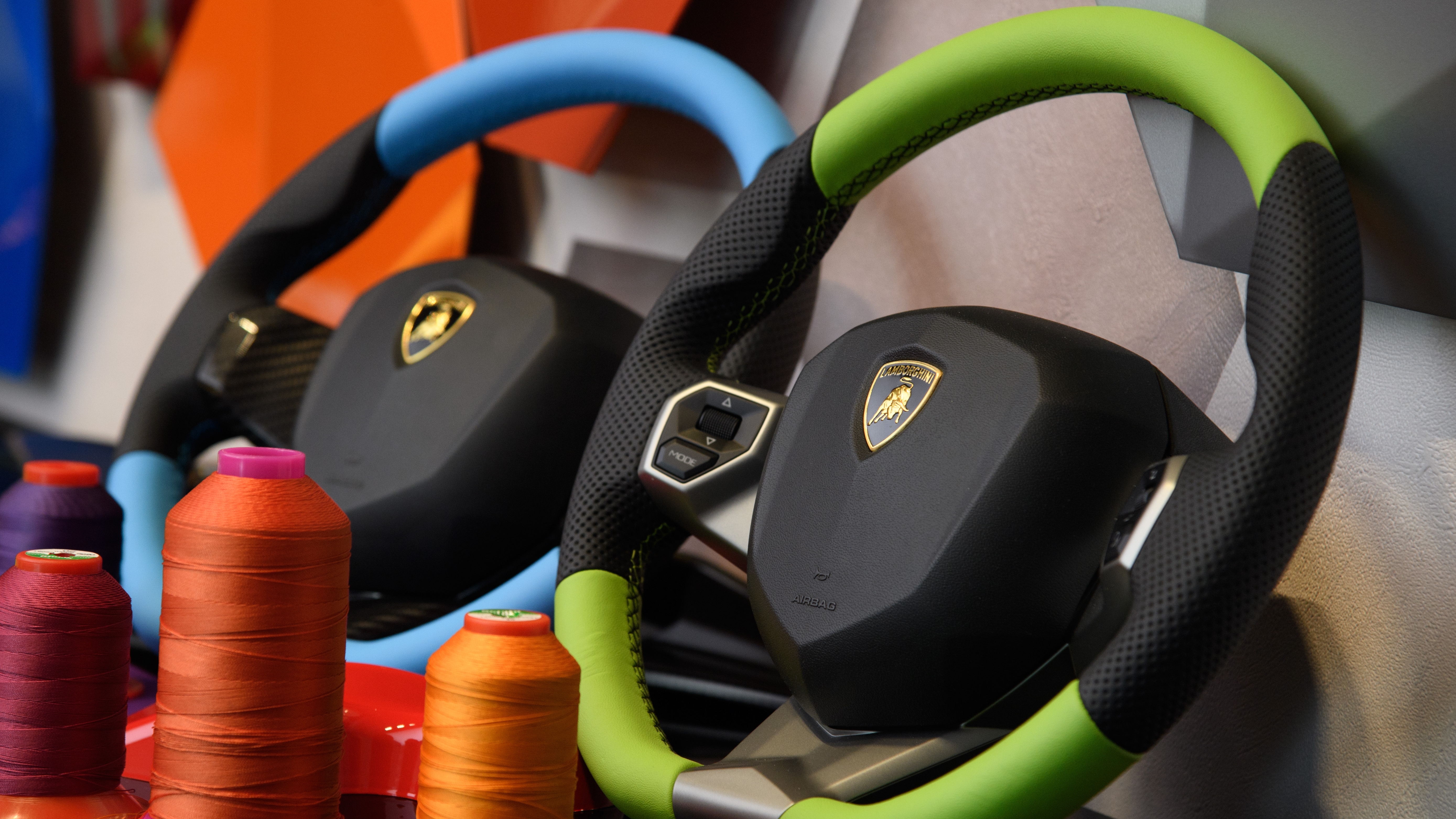 <p>Those who buy a “Lambo” can also request a specific steering wheel colour</p>
