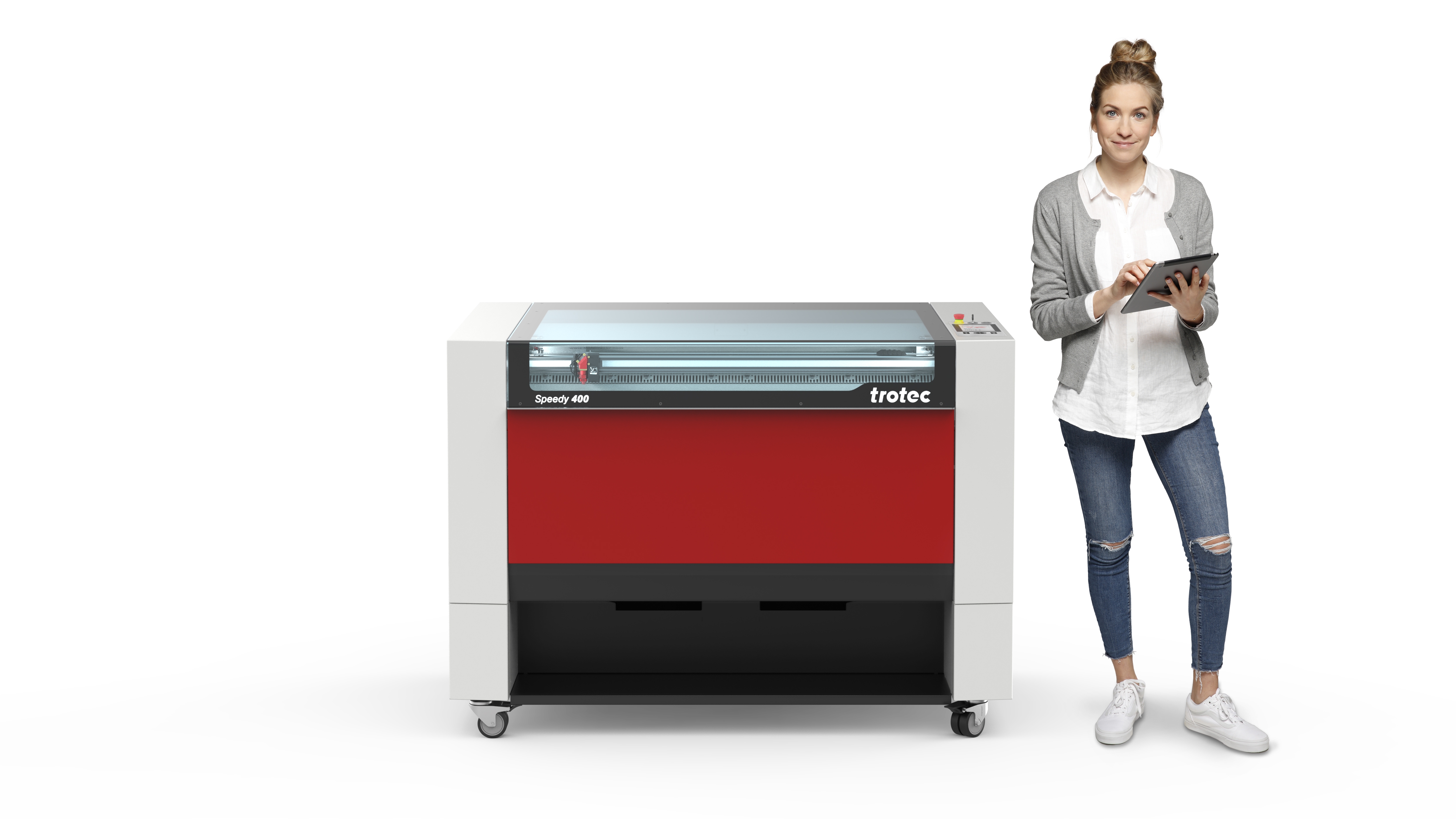 <p>The new TRO Speedy 400 laser engraver by Trotec</p>
