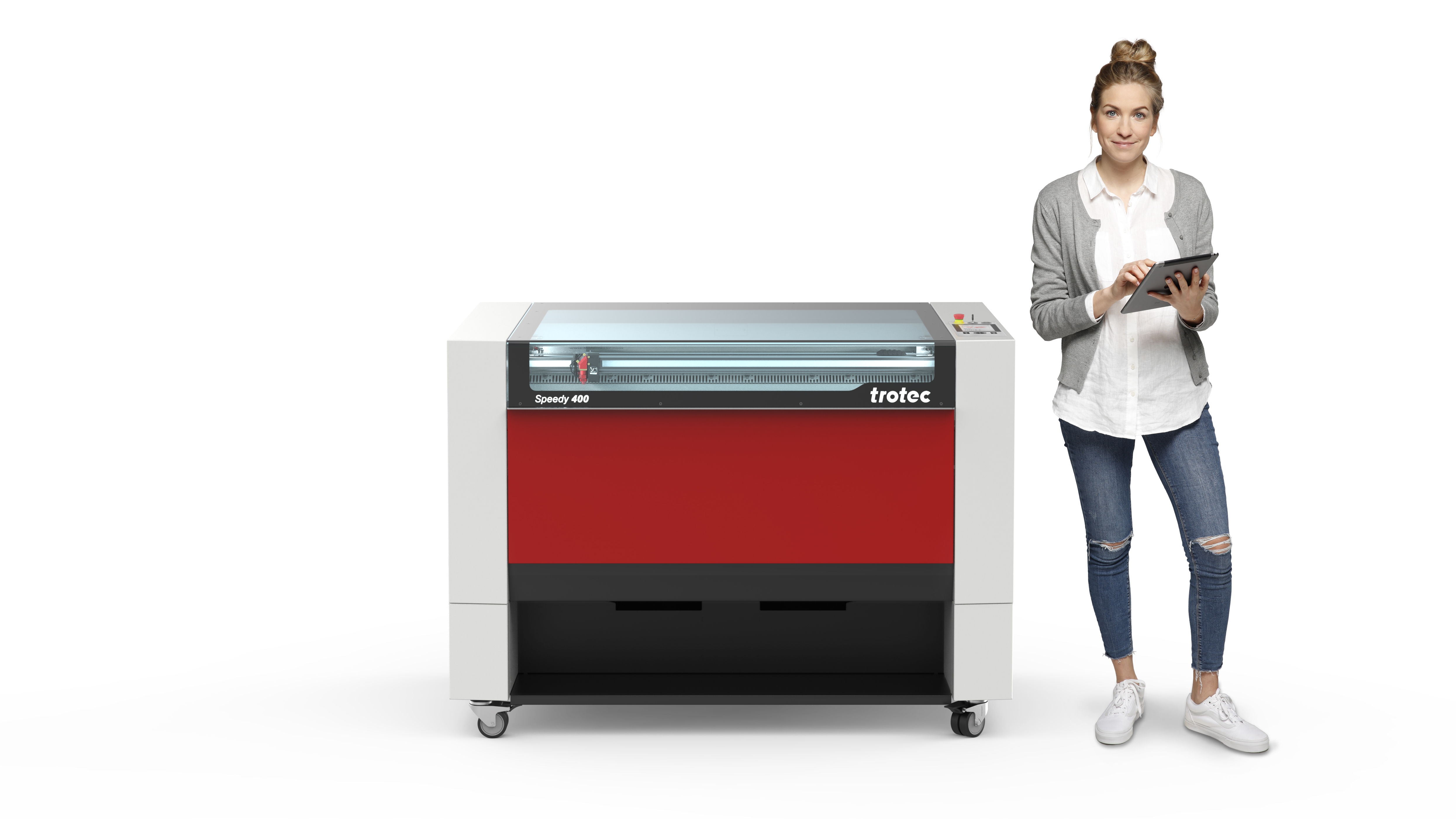 <p>The new TRO Speedy 400 laser engraver by Trotec</p>