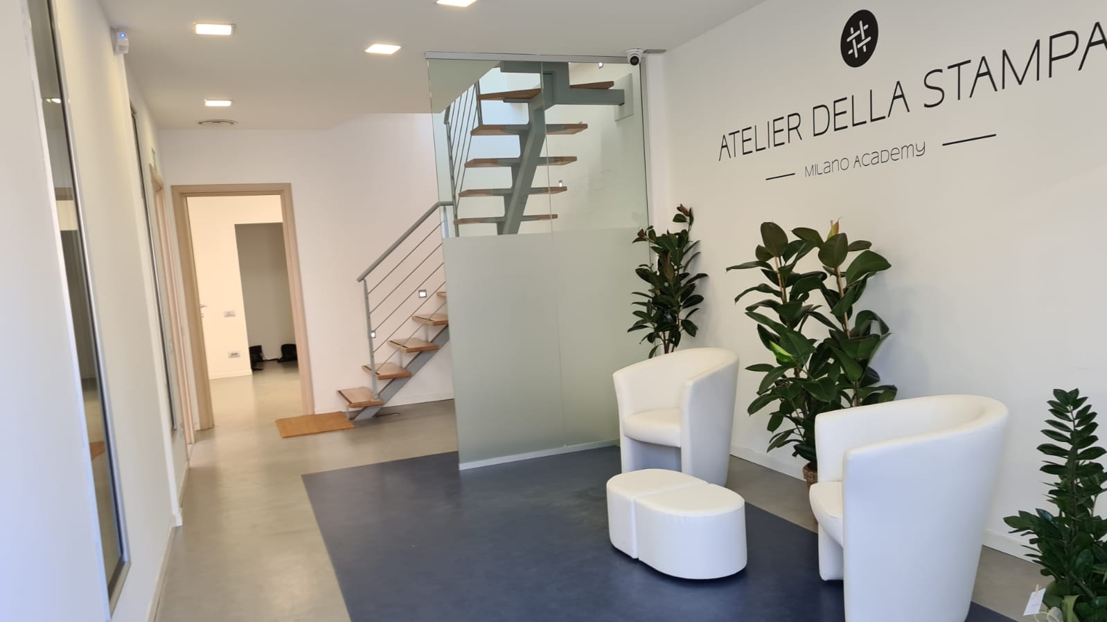 <p>Headquarters and teaching spaces of Atelier della Stampa in Rozzano, Milan, via Varalli 1</p>
